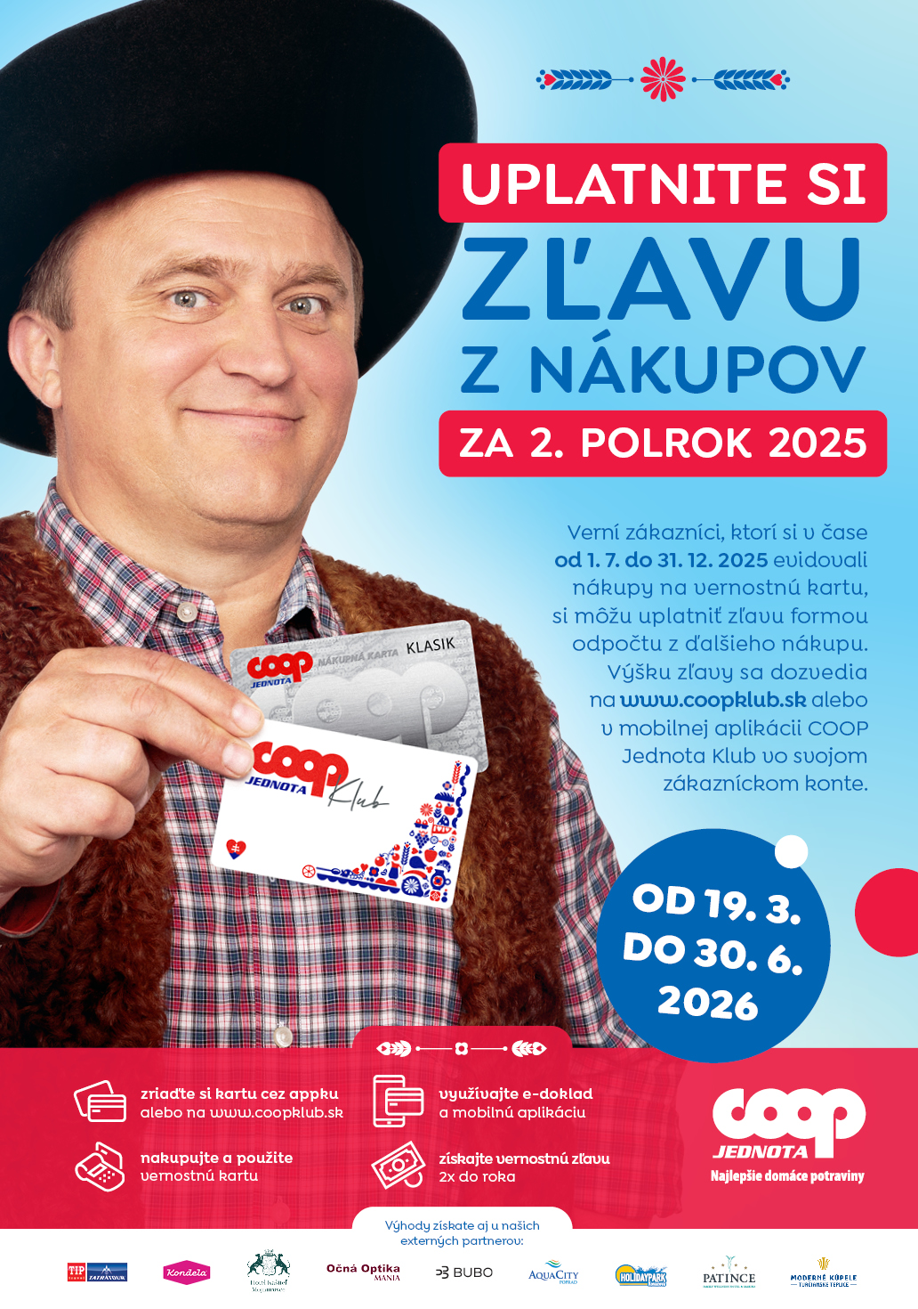 Uplatnite si zľavu za nákupy v 2. polroku 2025